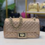 KARL LAGERFELD ORANGE QUILTED METALLIC