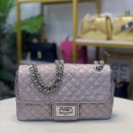 KARL LAGERFELD PURPLE QUILTED METALLIC