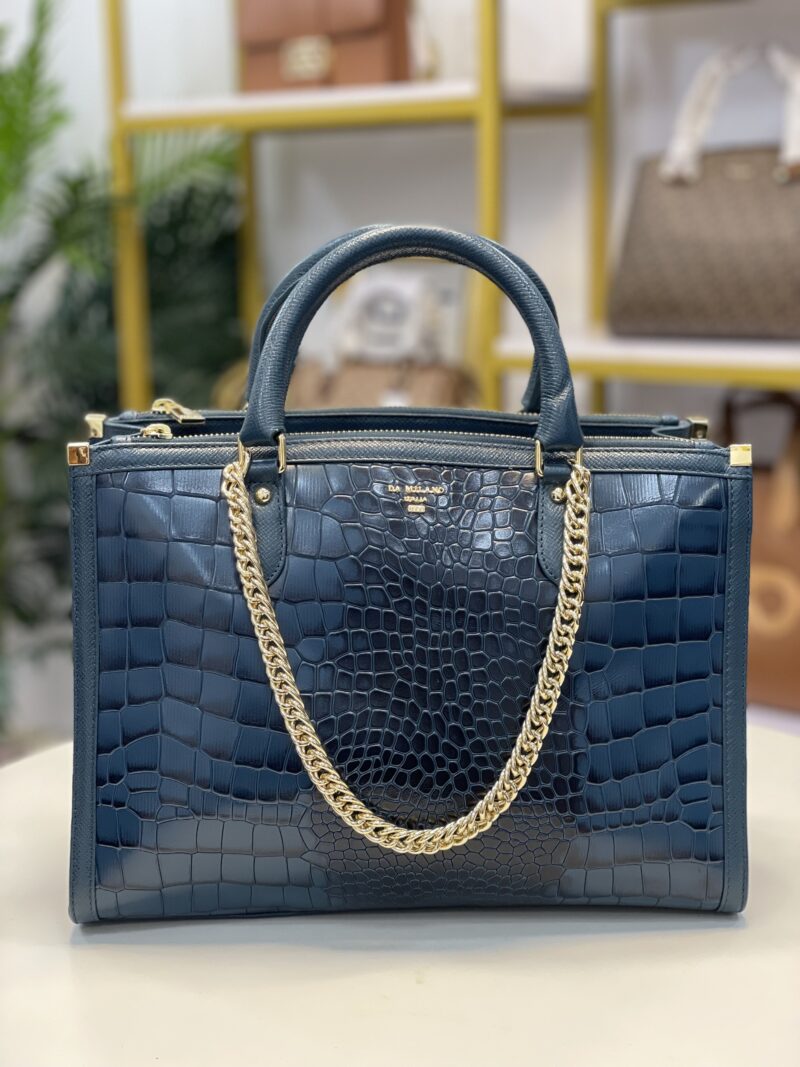 DA MILANO CROC SKIN CORPORATE BAG