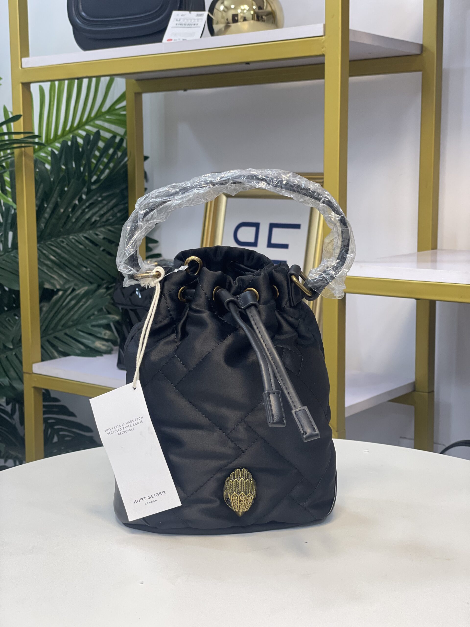 KURT GEIGER RECYCLED BUCKET BAG