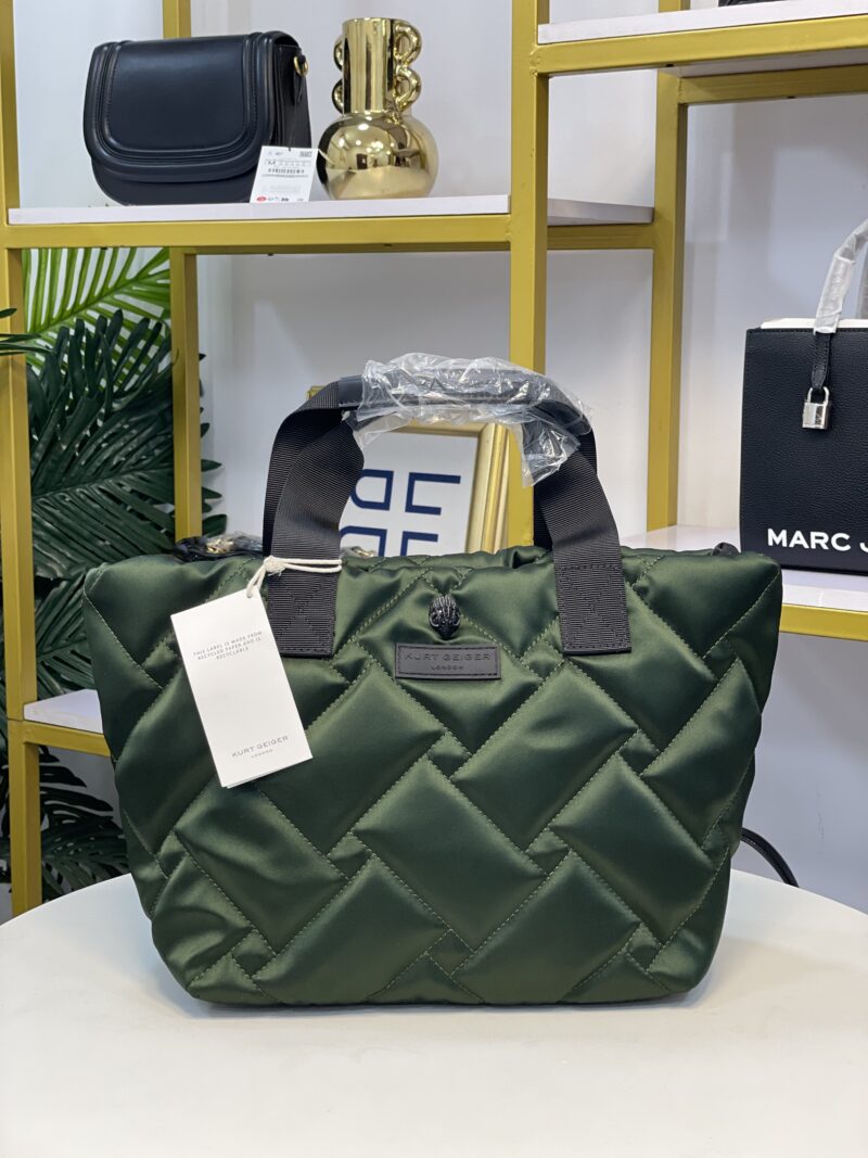 KURT GEIGER RECYCLED GREEN TOTE