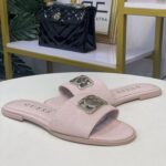 GUESS SQUARE LOGO PINK FLATS