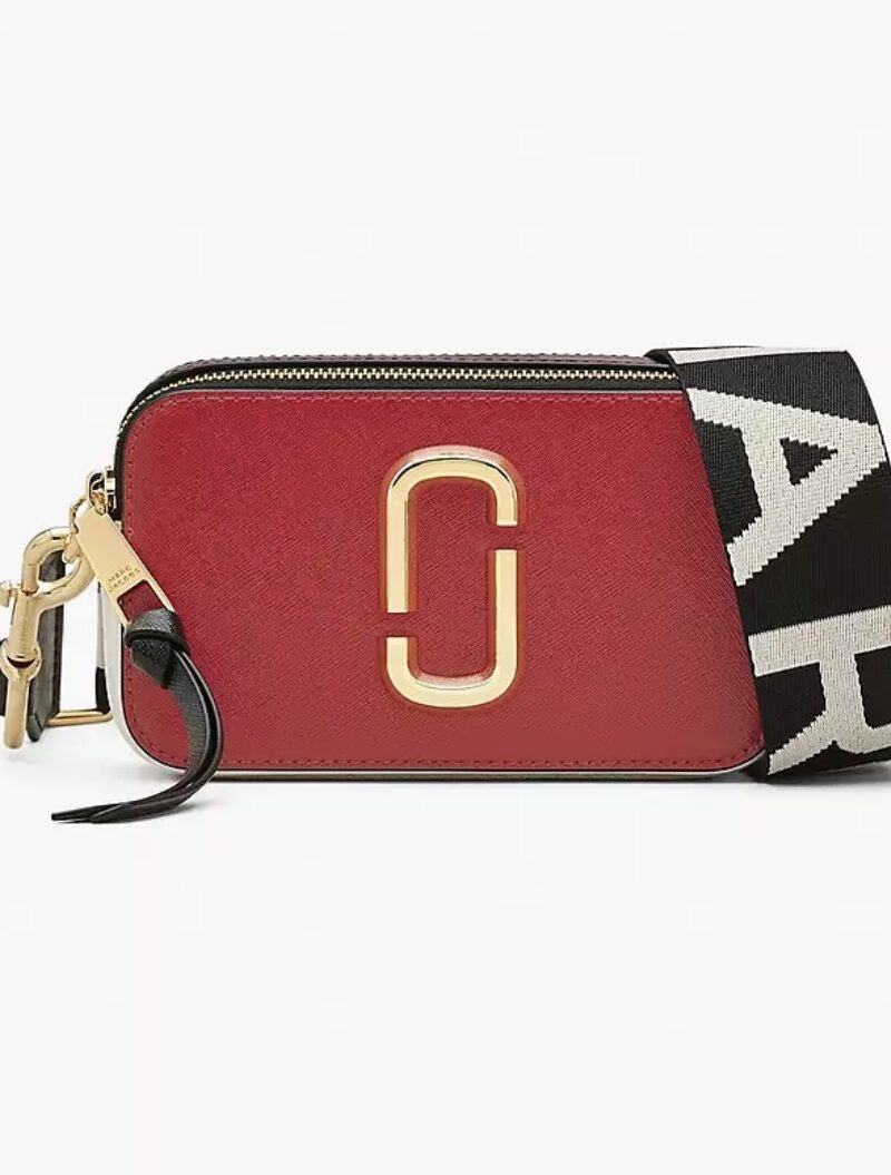 MARC JACOBS RED SNAPSHOT BAG