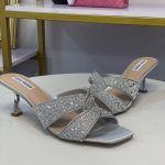 STEVE MADDEN SILVER HEELS