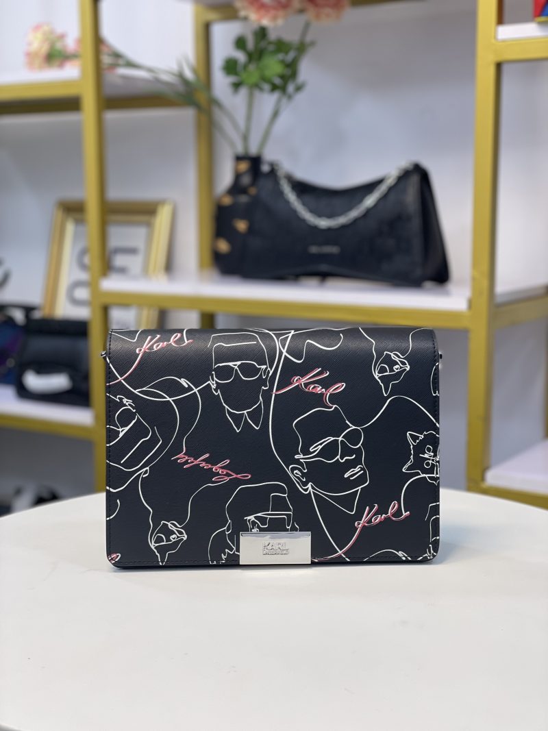 KARL LAGERFELD WITH FACE PRINT